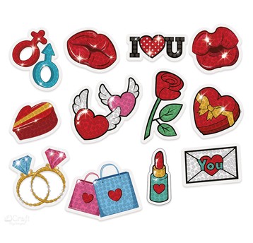 HAFT DIAMENTOWY - NAKLEJKI LOVE 3801