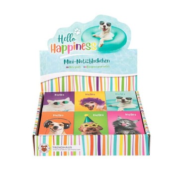 HAPPINESS Mini notatnik, 40 kartek