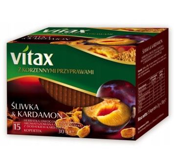 HERBATA VITAX ŚLIWKA I KARDAMON 15 SZT. 0477
