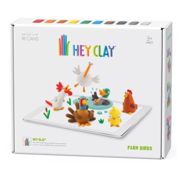 HEY CLAY MASA PLASTYCZNA - PTAKI Z FARMY 0378