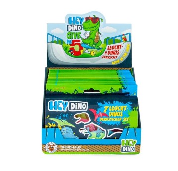HEY DINO Plastikowe nalepki świecące w ciemności,