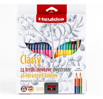 HEYKKA KREDKI OŁÓWKOWE DWUSTRONNE Z TEMP. 24 5709
