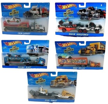 HOT WHEELS CIĘŻARÓWKA Z SAMOCHODZIKIEM BDW51