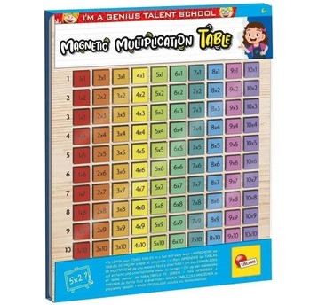 I'M GENIUS DREWNIANA MAGNETYCZNA TABLICZKA MNOŻENI
