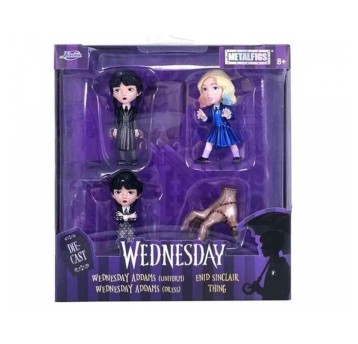 JADA WEDNESDAY METAL FIGURKI 4PAK 6,5CM 9909