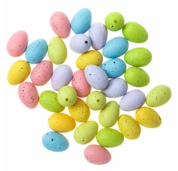 JAJECZKA WIELKANOCNE 3 CM 36 SZT TĘCZOWE 4722