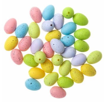 JAJECZKA WIELKANOCNE 3 CM 36 SZT TĘCZOWE 4722