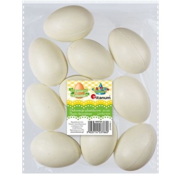 JAJKA PLASTIKOWE 6CM BIAŁE 7860