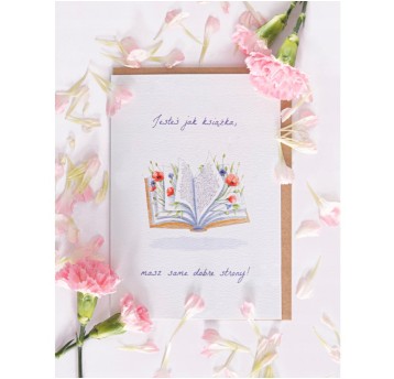 JESTEŚ JAK KSIĄŻKA kartka okolicznościowa 1138