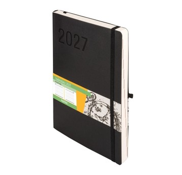 Kalendarz 2027 Impresja B5 dzienny czarny 9487