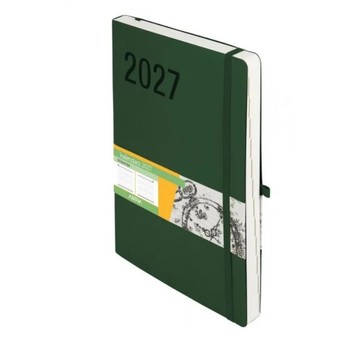 Kalendarz 2027 Impresja B5 dzienny zielony 9500