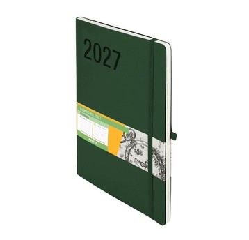 Kalendarz 2027 Impresja B5 tygodniowy zielony 9555