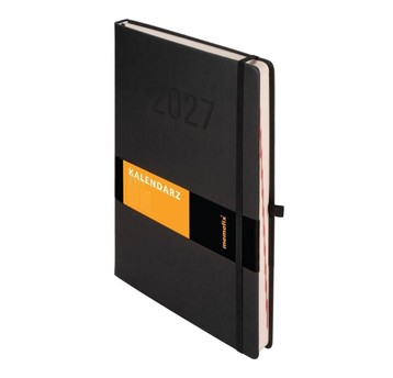 Kalendarz 2027 Memofix A4 dzienny czarny 8091