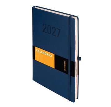 Kalendarz 2027 Memofix A4 dzienny granatowy 8114