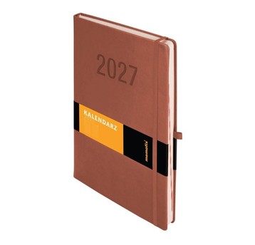 Kalendarz 2027 Memofix A4 dzienny mocha mousse8121