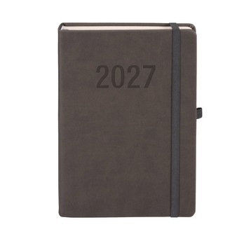 Kalendarz 2027 Memofix A5 dzienny grafitowy 8190