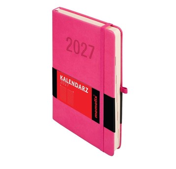 Kalendarz 2027 Memofix A5 dzienny różowy 8237