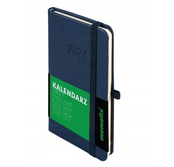 Kalendarz 2027 Memofix A6 tygodniowy granat 8367