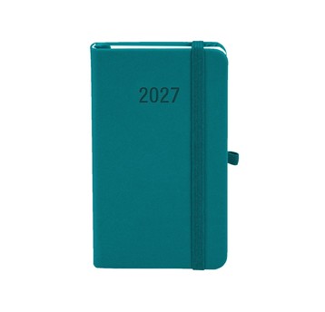 Kalendarz 2027 Memofix A6 tygodniowy turkus 8428