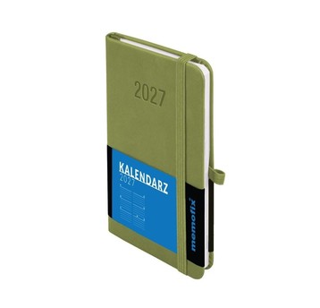 Kalendarz 2027 Memofix B6 tyg. jasnozielony 8558