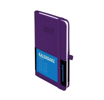 Kalendarz 2027 Memofix B6 tygodniowy fiolet 8572