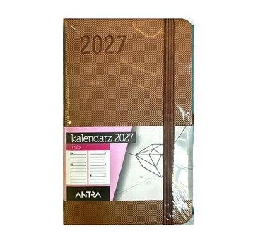 Kalendarz 2027 Rubi A6 tygodniowy złoty 9715