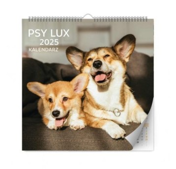 KALENDARZ PSY LUX 2025 33x33 3554