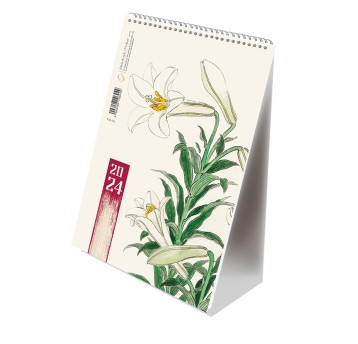 KALENDARZ ZE SPIRALKĄ - PIONOWY 2024