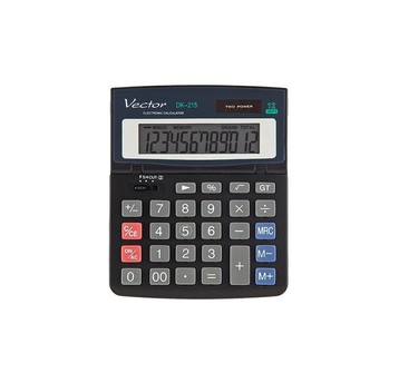 KALKULATOR BIURKOWY VECTOR KAV DK-215 BLK CZARNY