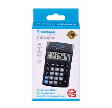 KALKULATOR KIESZONKOWY DONAU TECH K-DT2087 8CYFR