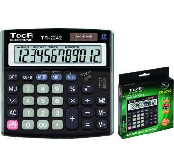 KALKULATOR TOOR TR-2242 12 POZ. PODW PAM 120-1458