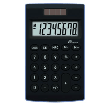 KALKULATOR TR-252-K 8 POZ. 2 TYPY ZASILANIA