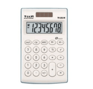 KALKULATOR TR-252-W 8 POZ. 2 TYPY ZASILANIA 6108