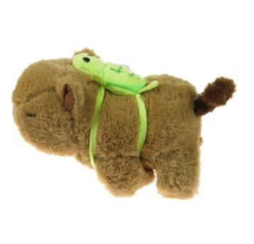 KAPIBARA NA RĘKĘ BRĄZOWA Z ŻÓŁWIEM 4273