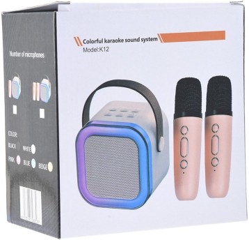 KARAOKE:2X MIKOFON+GŁOŚNIK 7415