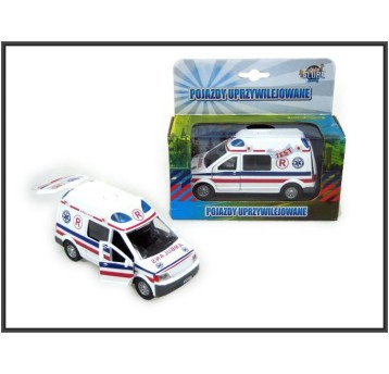 KARETKA POGOTOWIA PL 14CM. DŹWIĘK PUD. 2471