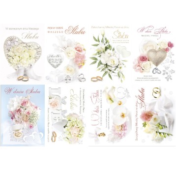 KARNET B6 Z BROKAT. ŚLUB ZEST 675 TRADYCYJNA A'25