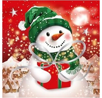 Karnet Boże Narodzenie Christmas Snowman 1660
