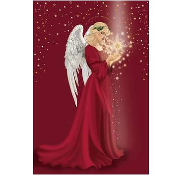 Karnet Boże Narodzenie Ruby Angel 9611 A'6