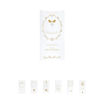 KARNET DL LUX PAMIĄTKA CHRZTU ŚWIETEGO RELIGIA