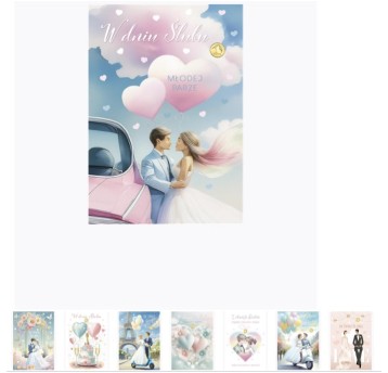 KARNET DUŻY Z GROSIKIEM ŚLUB ZEST.758 A'25