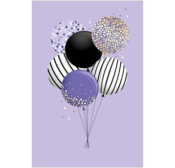 KARNET Lilac Balloons 1271