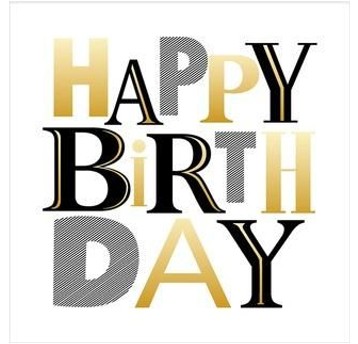 KARNET Monochrome Birthday 9222