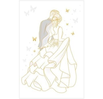 KARNET Wedding Gold Silhouette 3845