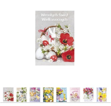 KARNET Z BROKATEM WIELKANOC B6B_WLSW_217 A'25
