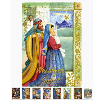 KARNET ZŁOCONY 117X167 GWIAZDKA RELIGIJNE ZEST.250