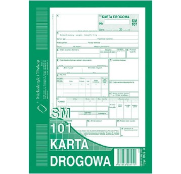KARTA DROGOWA SAM. OSOBOWY A5 SM/101 802-3