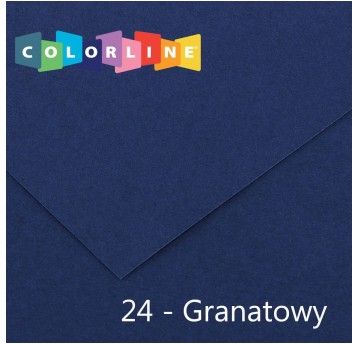 KARTON COLORLINE 50X65 105G (10) 24-GRANATOWY 4007