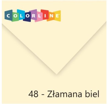 KARTON COLORLINE 50X65 150G (10) 48-BIAŁY ZŁAMANY