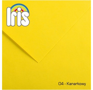 KARTON IRIS B1 70X100 240G 04 KANARKOWY (25) 4992